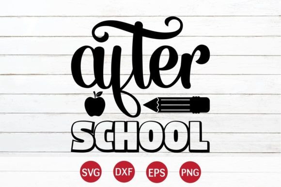 After School SVG Design for Crafts & Graphics