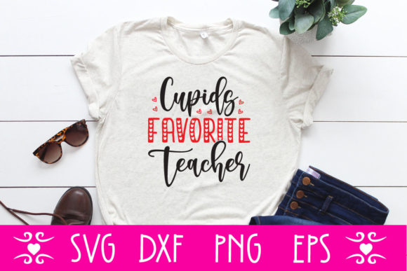 Cupids Favorite Teacher SVG: Graphics for Crafts