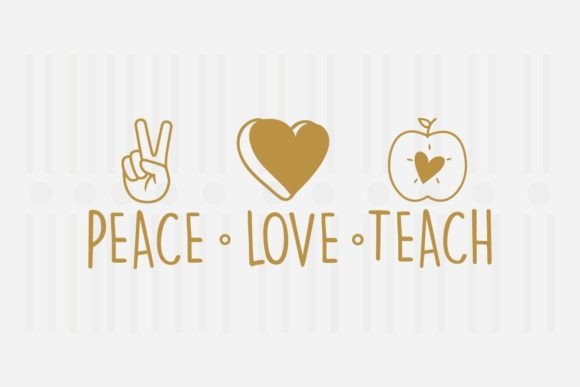 Peace Love Teach Graphics for Crafts Review