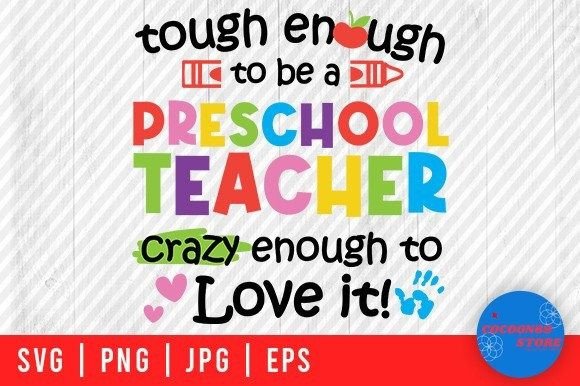 Preschool Teacher SVG: Graphics for Crafts