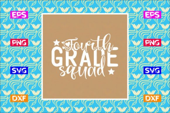 Review: School Svg Design, Fourth Grade Squad