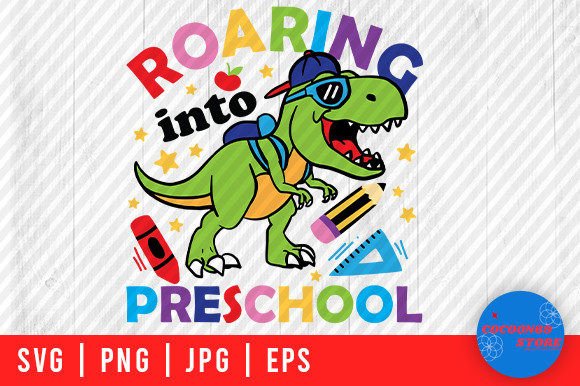 Roaring in Preschool T Rex Graphics for Crafts