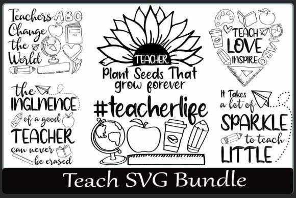 Teacher SVG Bundle: Graphics for Crafts & Branding