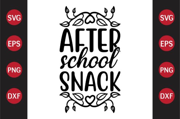 Teacher SVG Design After School Snack: Graphics for Crafts